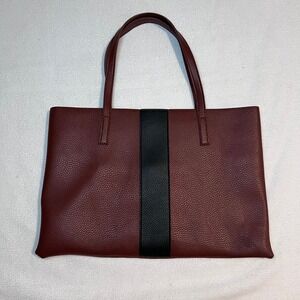 Vince Camuto Burgundy and Black Tote Bag